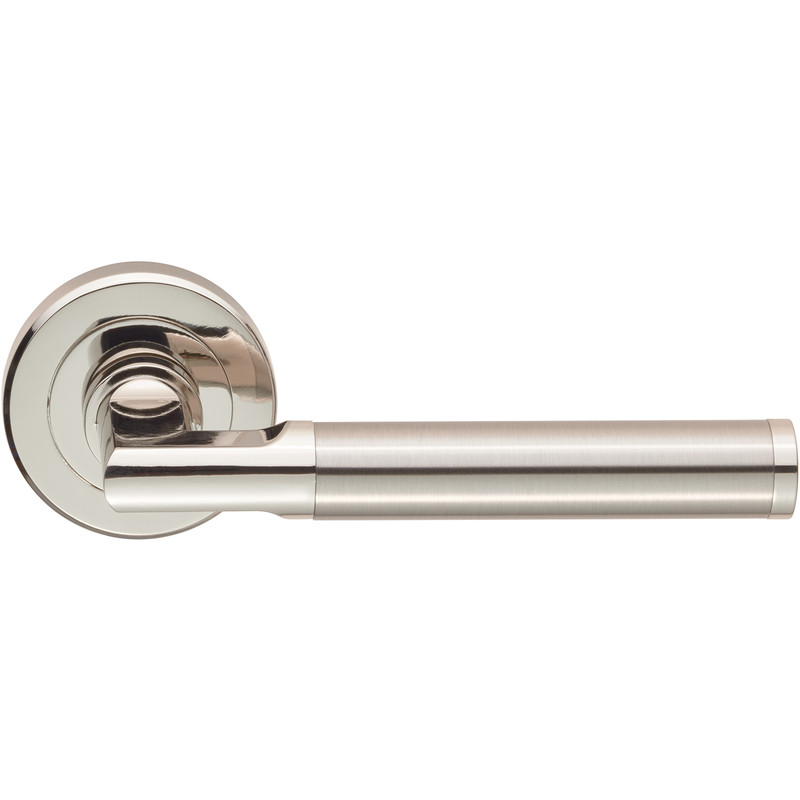 Serozzetta Sessanta Lever On Round Rose Polished & Satin Nickel