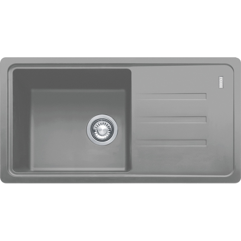 Franke Malta Kitchen Sink & Drainer Stone Grey Single Bowl