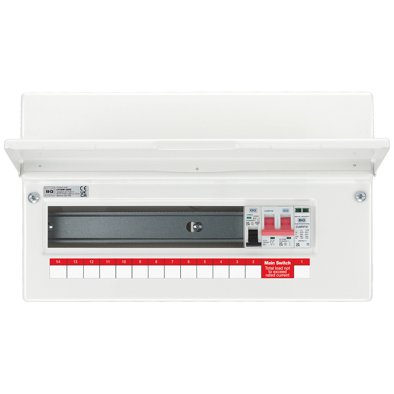 BG Metal 100A Consumer Unit 12 Way + SPD