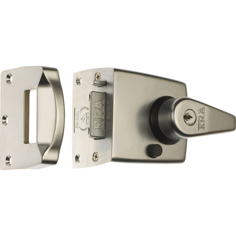 ERA BS High Security Nightlatch Satin Nickel Standard
