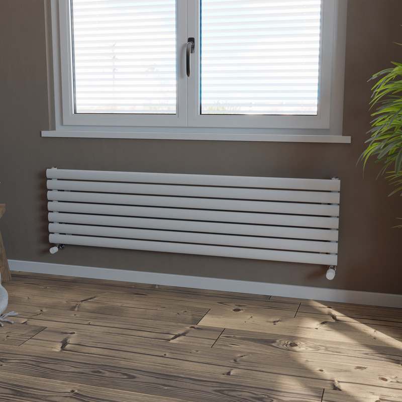 Ximax Bristol Single Horizontal Designer Radiator 410 x 1500mm 2300Btu White