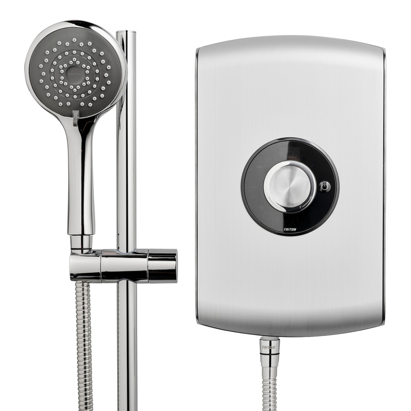 Triton Amore Electric Shower Brushed Steel 8.5kW