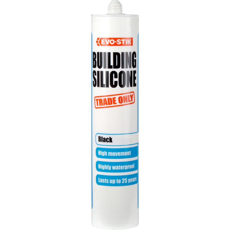 Evo-Stik Trade Building Silicone 280ml Black