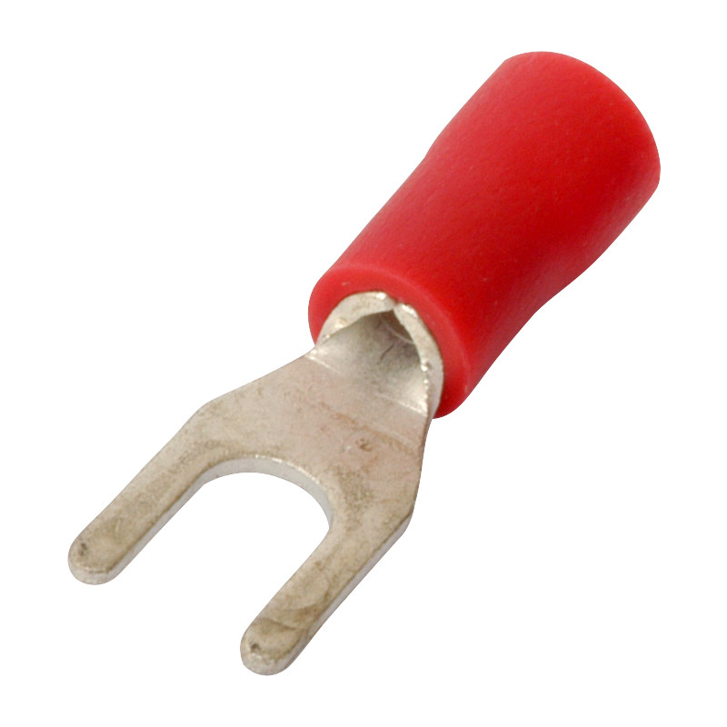 Fork Connectors 1.5 x 3.7mm Red