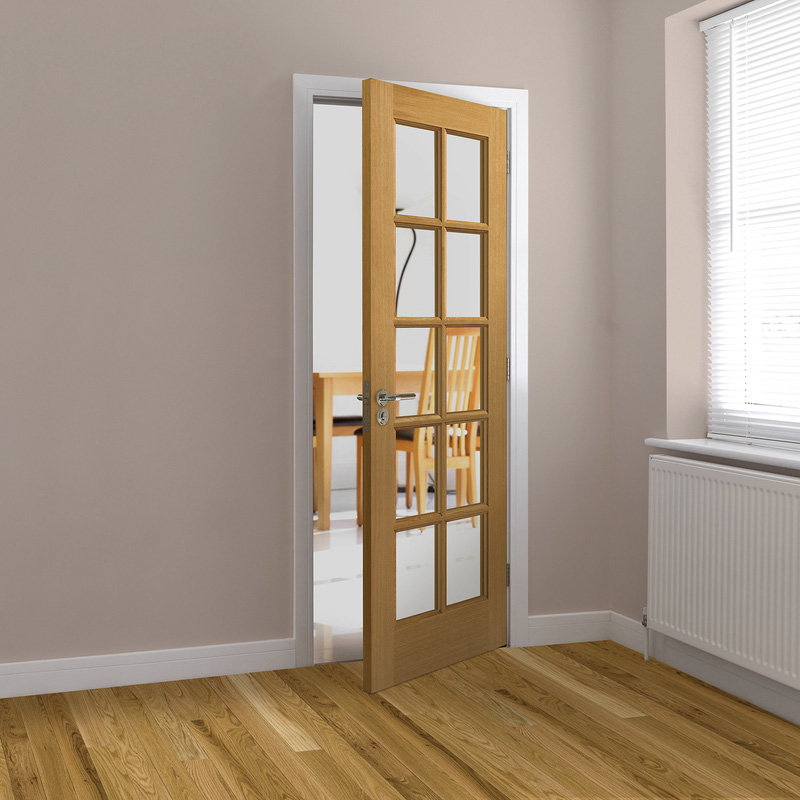 Gisburn Oak Glazed Internal Door Pre-Finished 35 x 1981 x 838mm