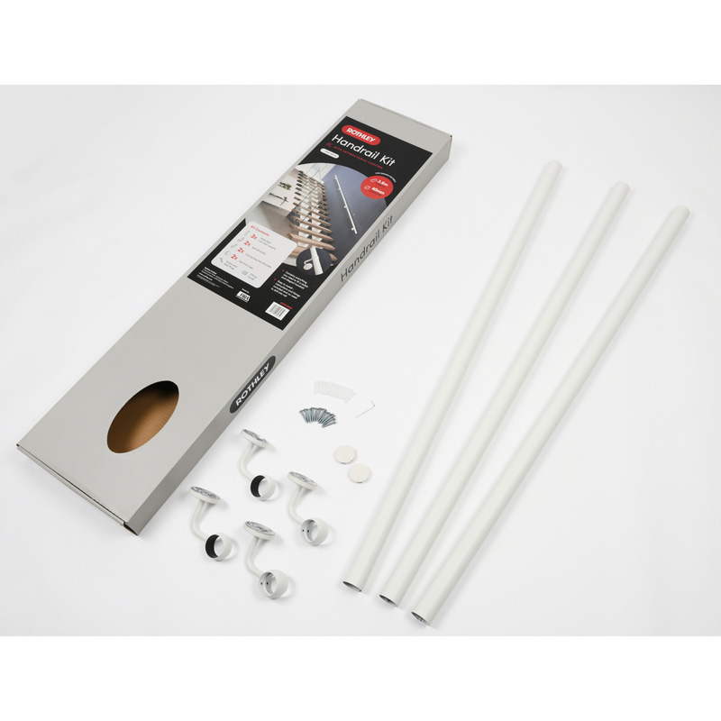 Rothley Indoor Handrail Kit Matt White 3.6m
