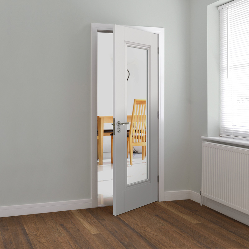 Belton 1lt Clear Primed White Internal Door 35 x 1981 x 686mm