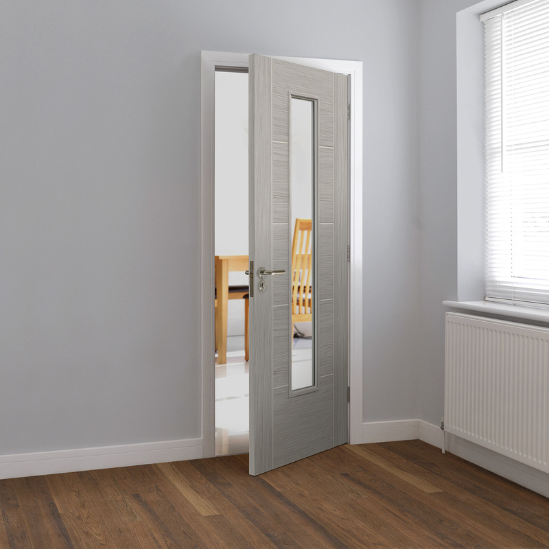 Lava Clear Glazed Laminate Internal Door 35 x 1981 x 762mm