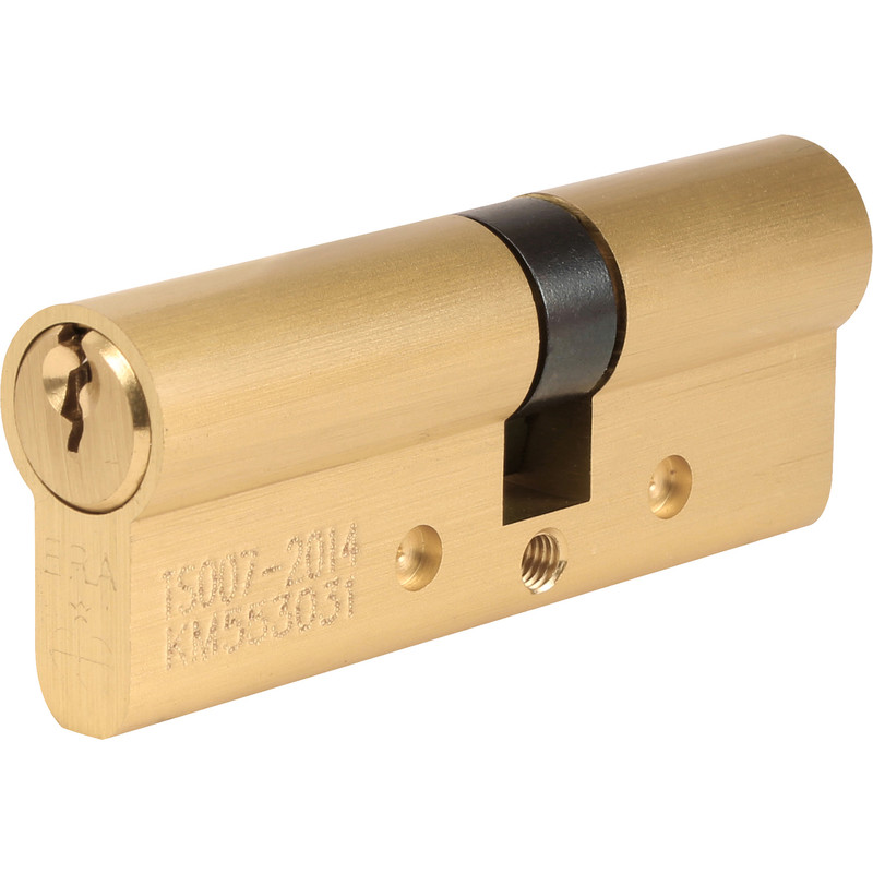 ERA 1 Star 6 Pin Double Euro Cylinder 40-45mm Brass