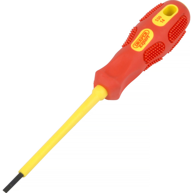 Draper Expert VDE Screwdriver Slotted 2.5 x 75mm