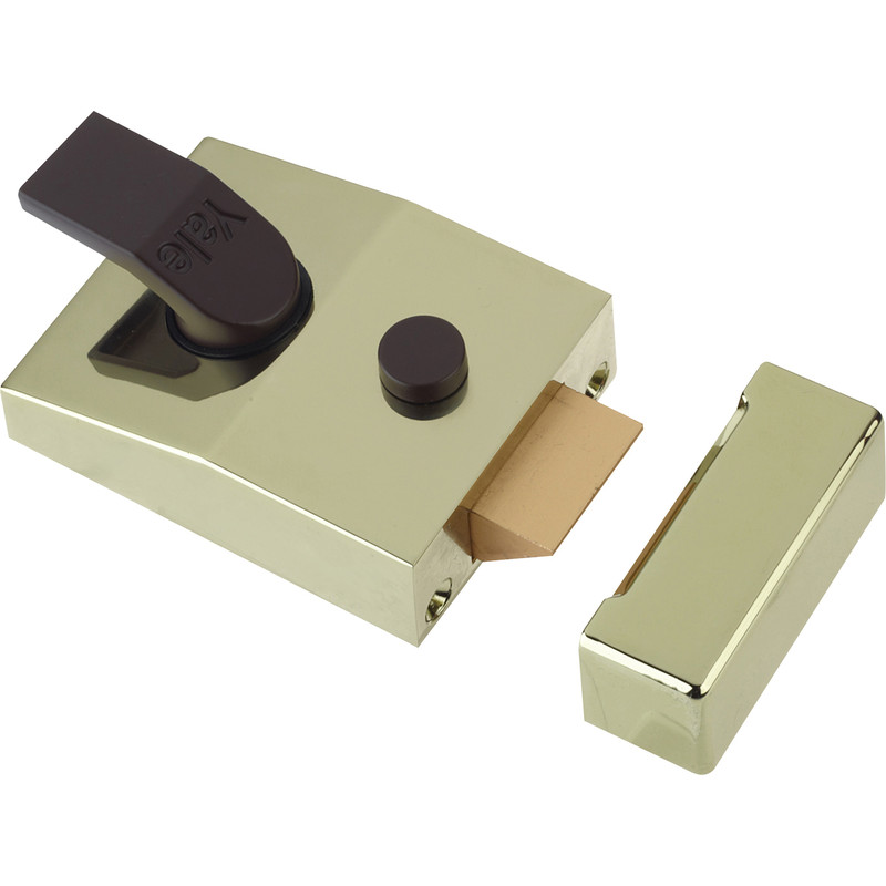 Yale Deadlocking Nightlatch Brasslux Standard