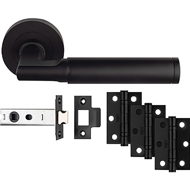 Carlisle Brass Belas Door & Latch Pack Matt Black