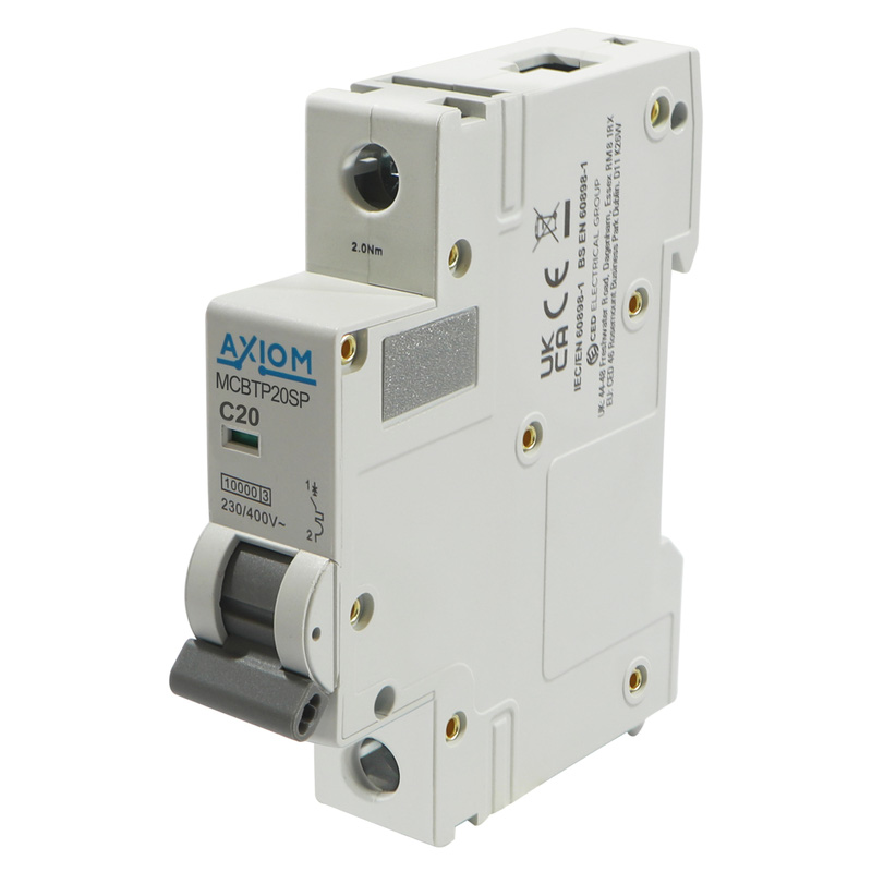 Axiom 3 Phase C-Curve MCB 20A 10kA