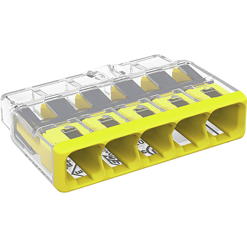 Wago 2773 5 Way Compact PushWire Connectors 0.5 to 4mm 32A