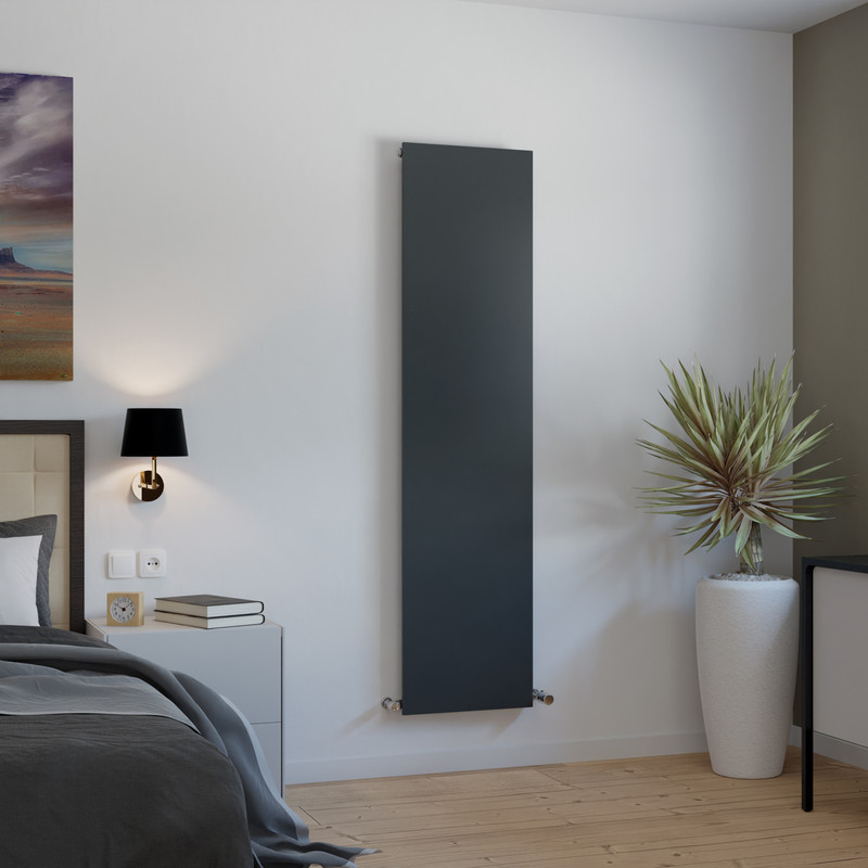 Ximax Oxford Plan Vertical Designer Radiator 1800 x 445mm 2287Btu Anthracite