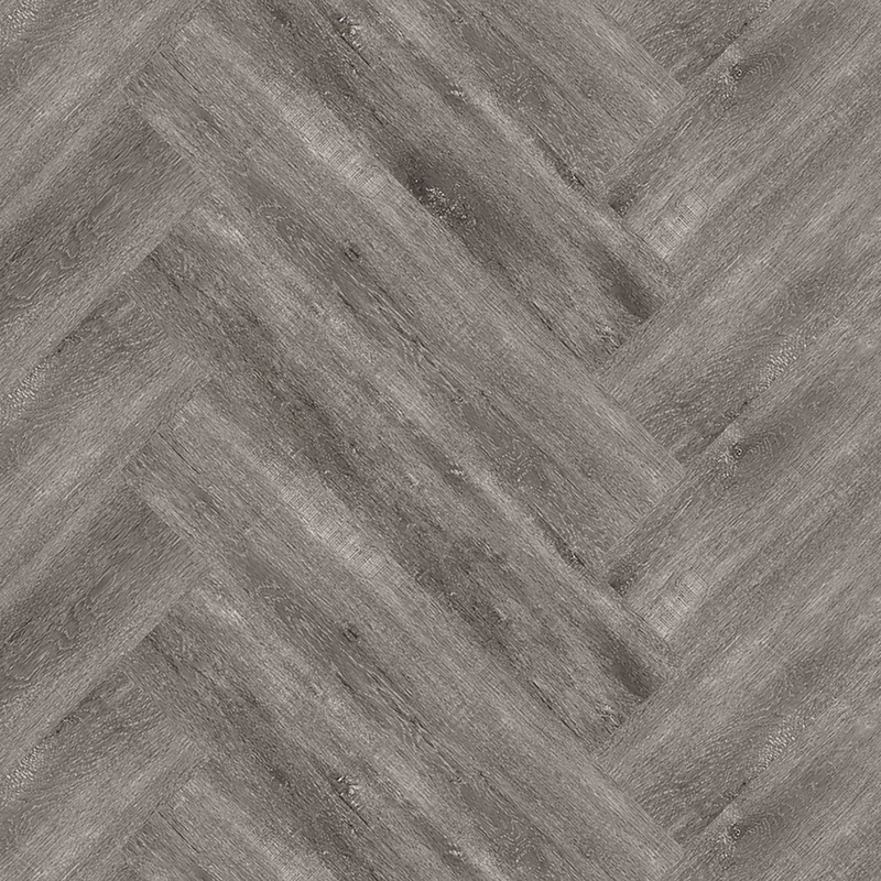 Kraus Rigid Core Luxury Vinyl Tiles Brampton Grey Herringbone 2.34m2