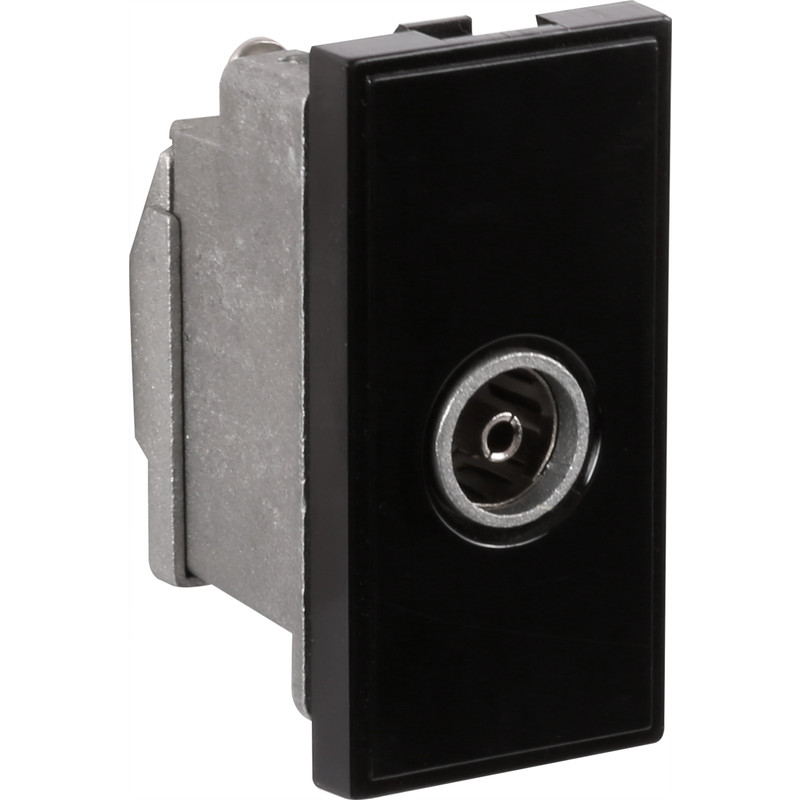 Euro Module TV/SAT Outlet TV Outlet Black