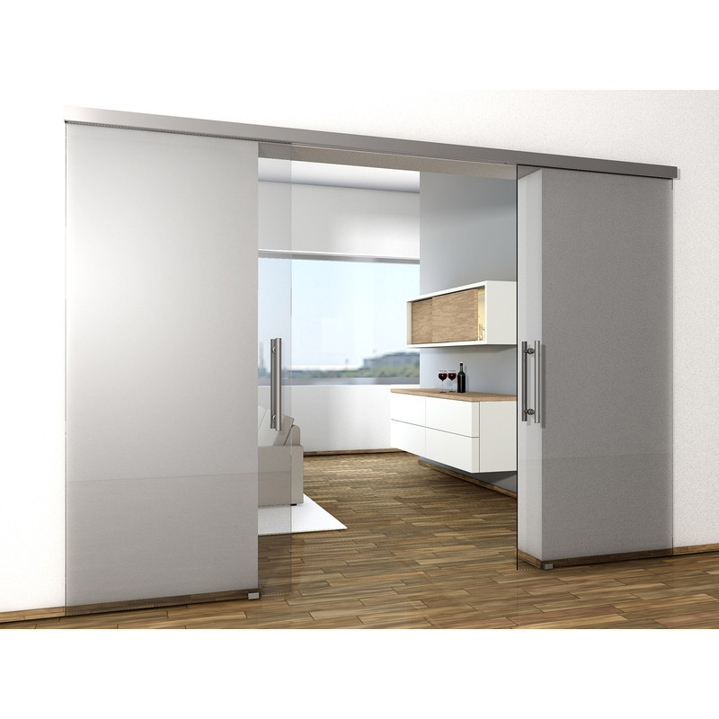 Coburn Flexiglas 50 One Door System 1000mm - Satin Stainless Steel
