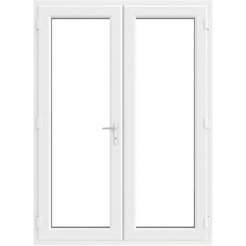 Crystal uPVC French Door Left Hand Master 1790mm x 2055mm Clear Double Glazed White