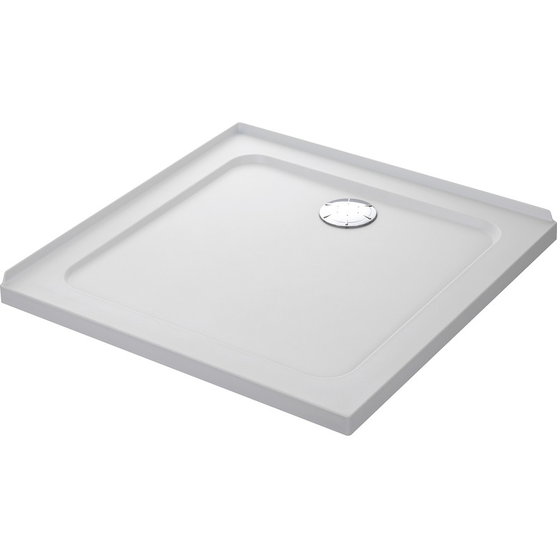 Mira Flight Safe Square Shower Tray 900 x 900mm 2 Upstands
