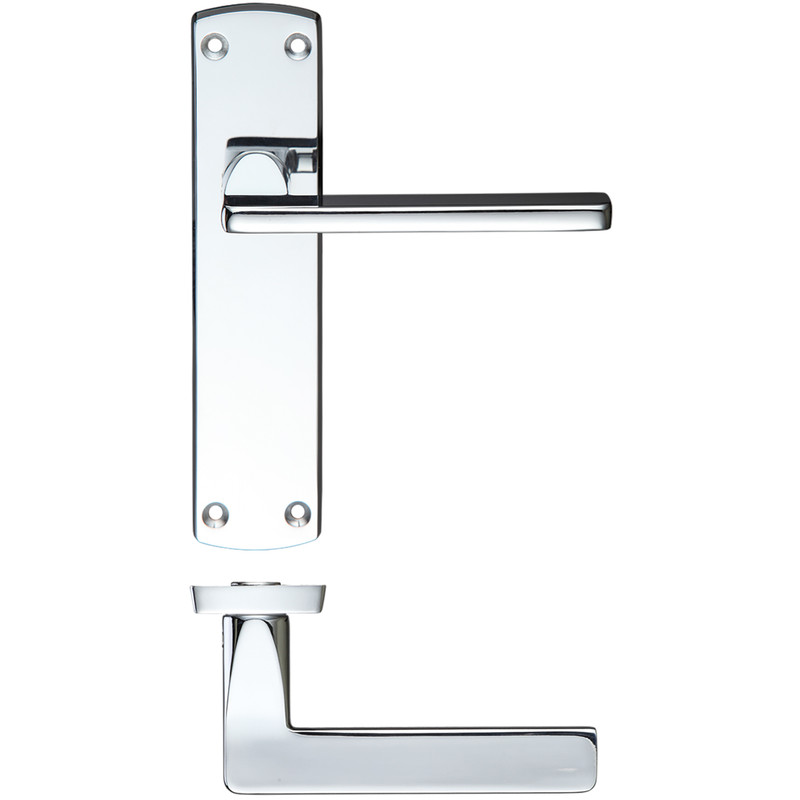 Stanza Leon Door Handles Polished Latch