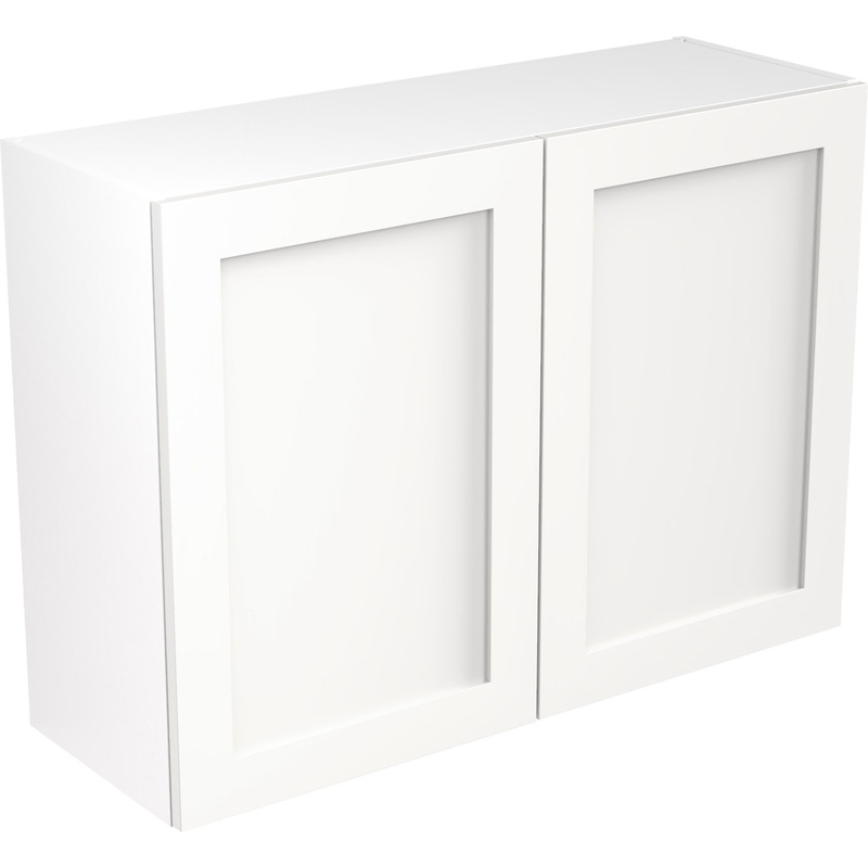 Kitchen Kit Ready Made Shaker Kitchen Cabinet Wall Unit Ultra Matt White 1000mm
