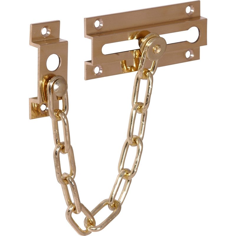 Door Chain Brass Plated