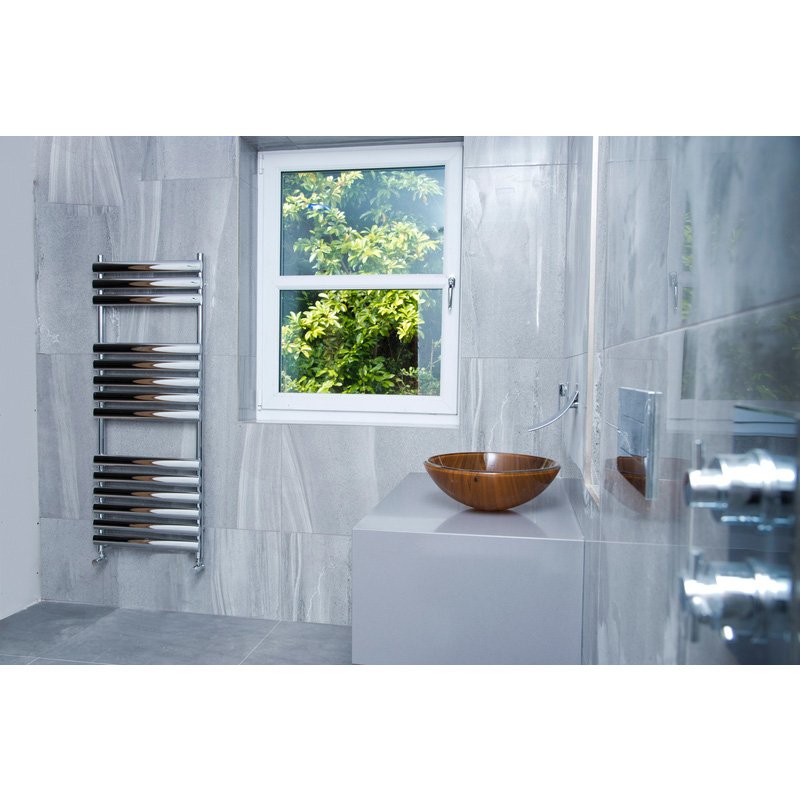 Towelrads Dorney Towel Radiator Chrome 1200 x 500mm 1221Btu