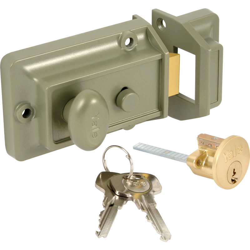 Yale Traditional Nightlatch Brass Standard