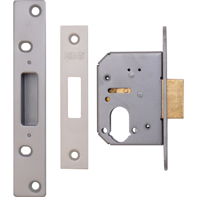 ERA Pro-Fit Euro Profile Deadlock 76mm Satin Chrome