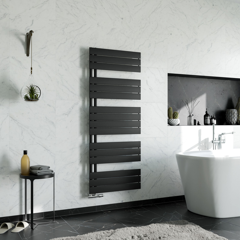 Ximax Oxford Open Panel Towel Radiator 1495 x 600mm 2928Btu Black