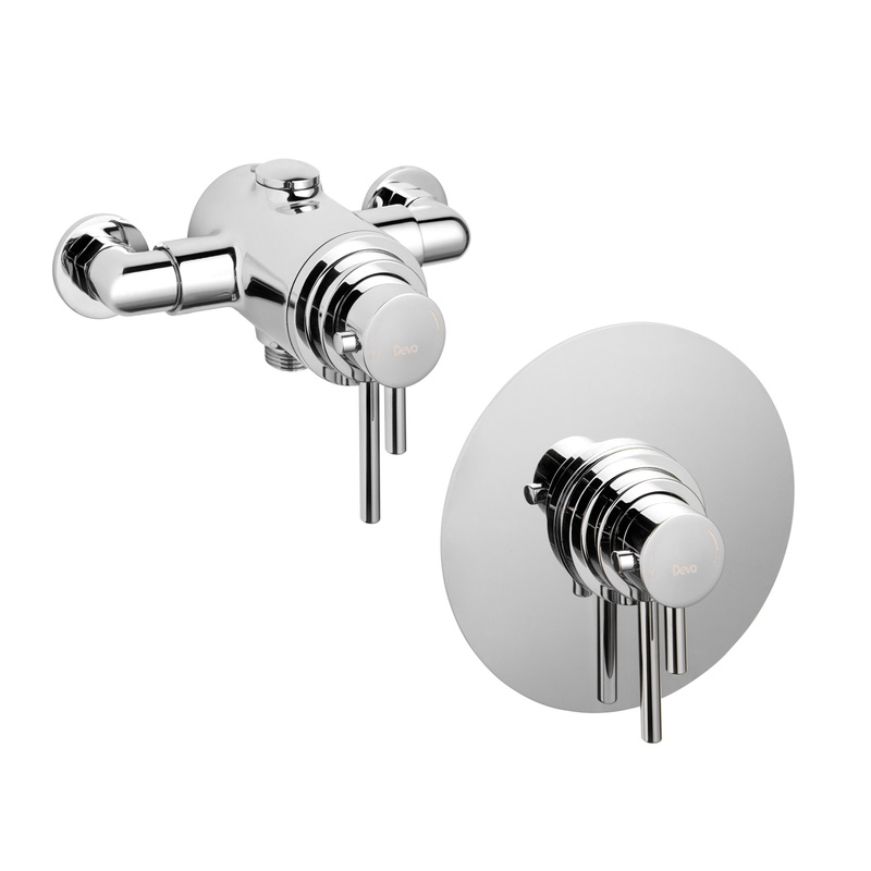 Deva Exposed/Concealed Dual Control Thermostatic Mixer Shower Valve