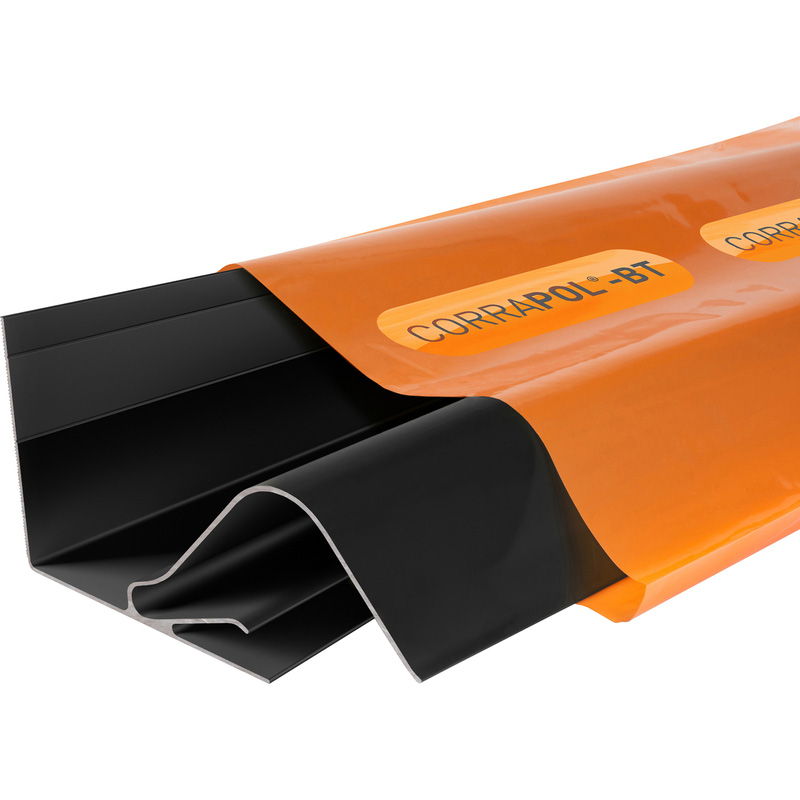 Corrapol-BT Rock n Lock Wall Flashing 6m Black