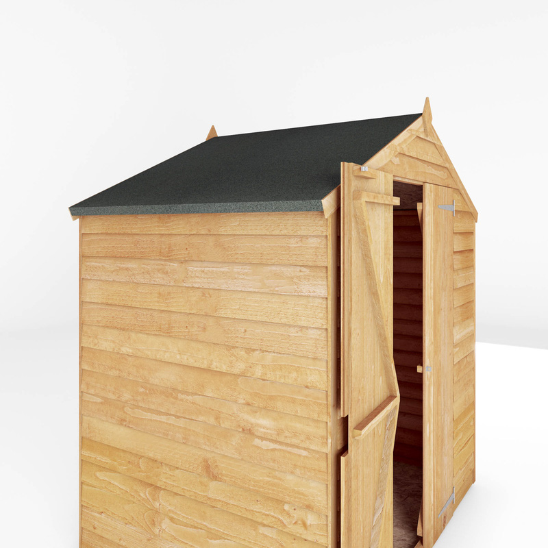 Mercia Overlap Apex Windowless Shed 6' x 4'