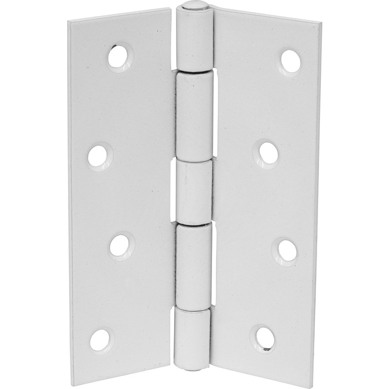 White Butt Hinge 100mm