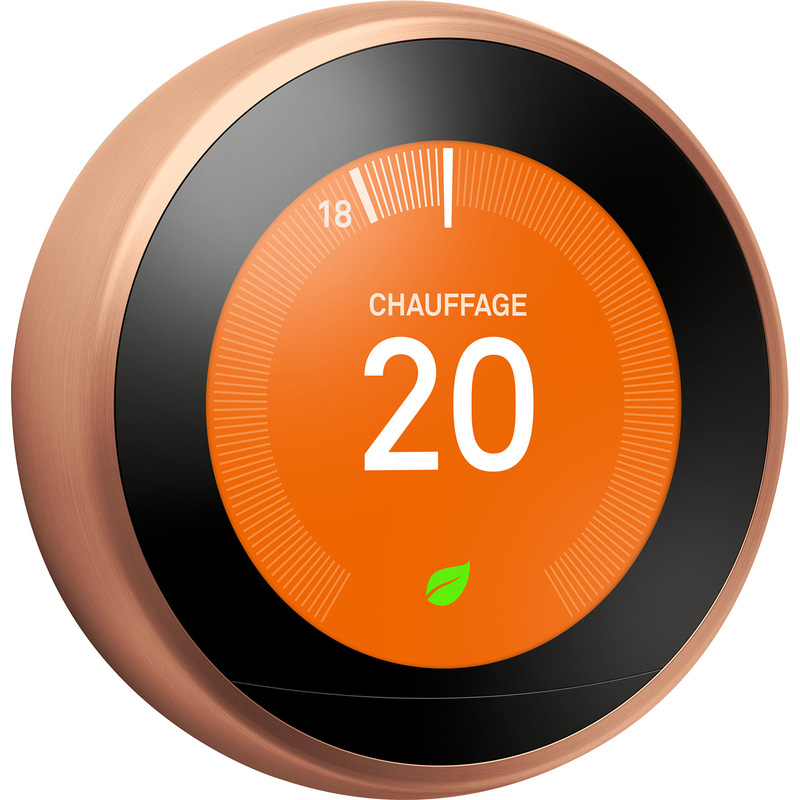 Google Nest Smart Learning Thermostat Copper T3031EX