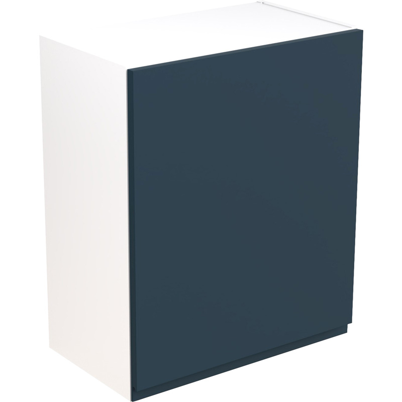 Kitchen Kit Ready Made J-Pull Kitchen Cabinet Wall Unit Ultra Matt Indigo Blue 600mm