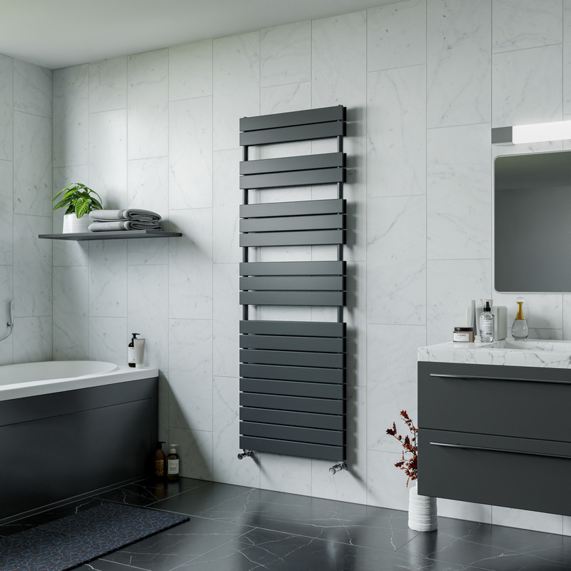 Ximax Oxford Double Panel Towel Radiator 1720 x 600mm 4362Btu Anthracite