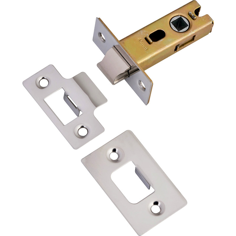 Premium Sprung Bolt Through Tubular Mortice Latch 64mm Polished