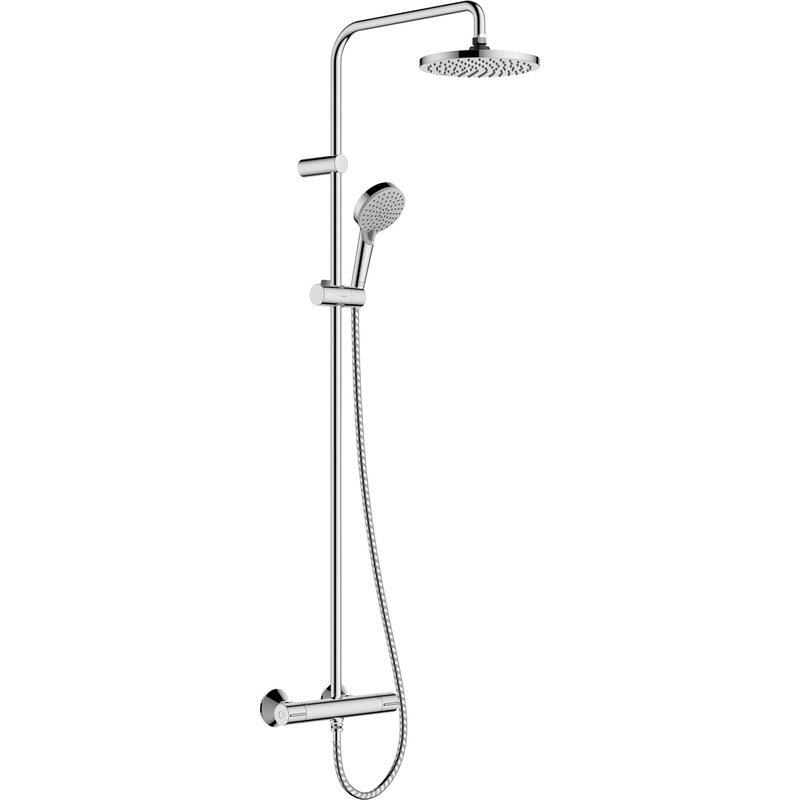 Hansgrohe Vernis Blend EcoSmart Thermostatic Bar Diverter Mixer Shower Chrome