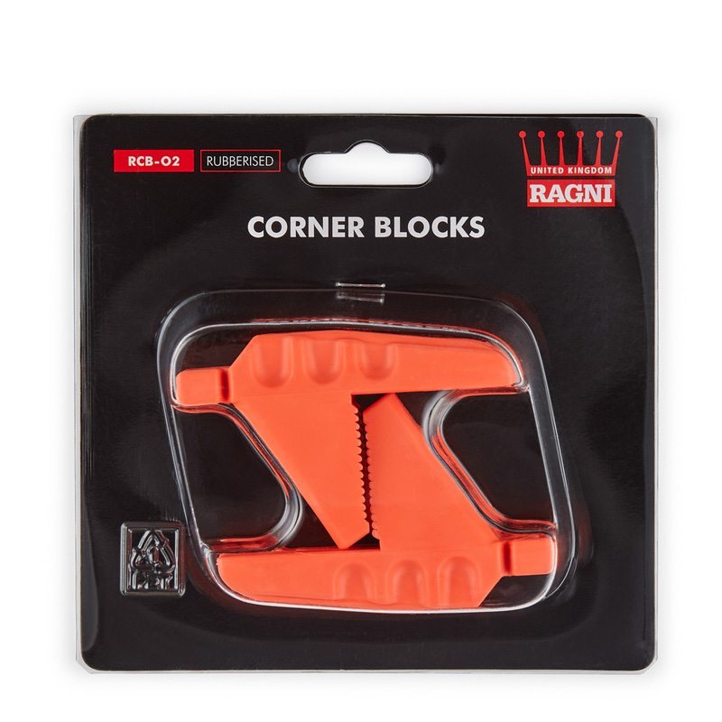 Ragni Rubberised Brickwork Corner Blocks Orange