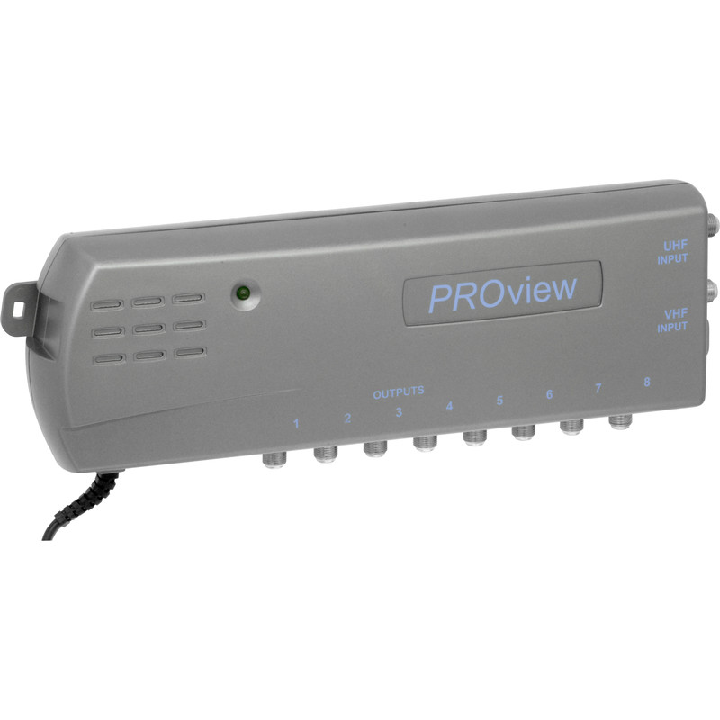 PROception Distribution Amplifier with Satellite Return Path FM/DAB/UHF TV Distribution 8 Way