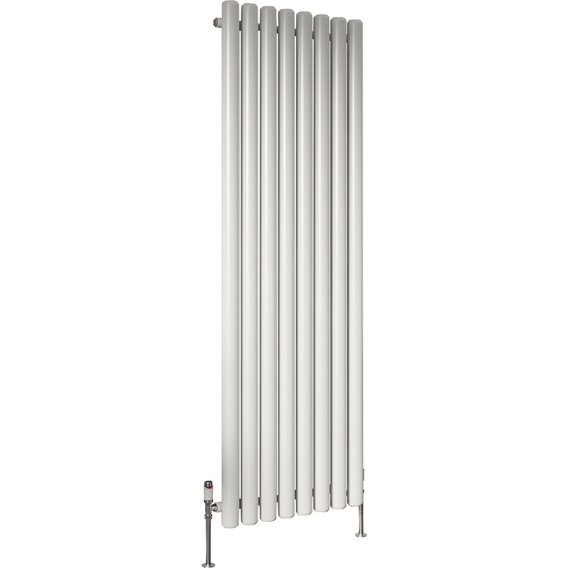 Ximax Devon Round Tube Designer Radiator 1500 x 435mm 3481Btu White