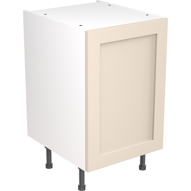 Kitchen Kit Ready Made Shaker Kitchen Cabinet Base Unit Ultra Matt Cashmere 500mm