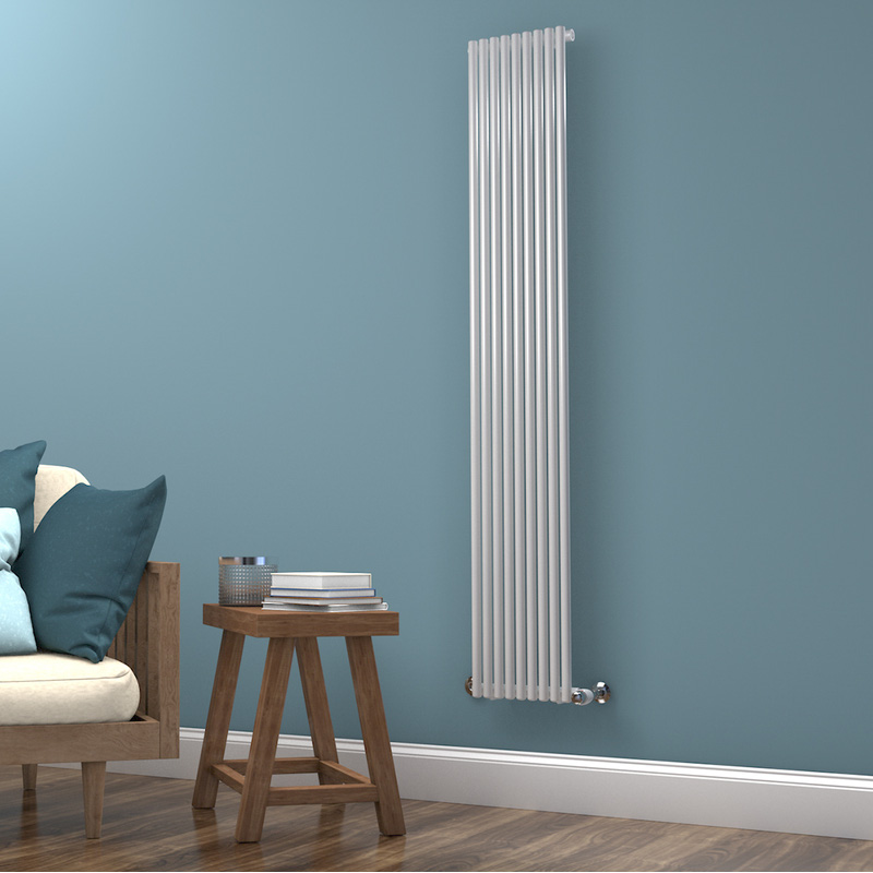 Towelrads Iridio Vertical Designer Radiator White 1800 x 300mm 1221Btu