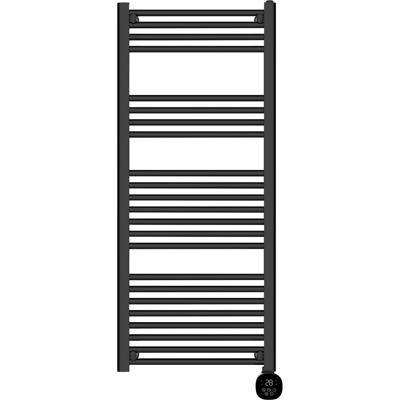 TCP Black Smart WiFi Fixed Pre-Filled Towel Radiator 1250 x 500mm 1000w