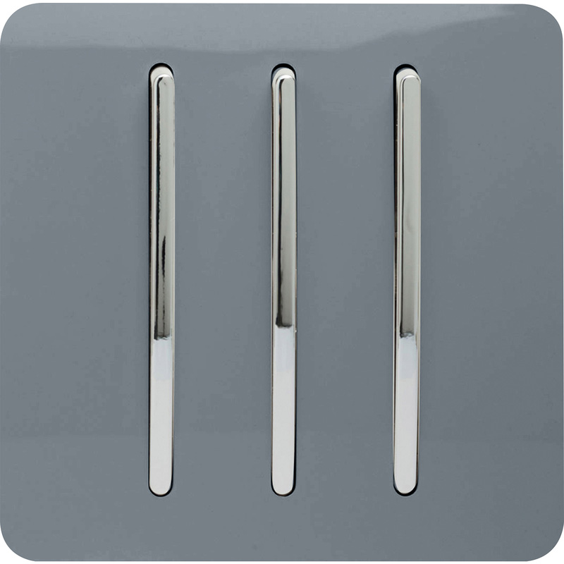 Trendiswitch Warm Grey 3 Gang 2 Way 10 Amp Switch 3 Gang 2 Way