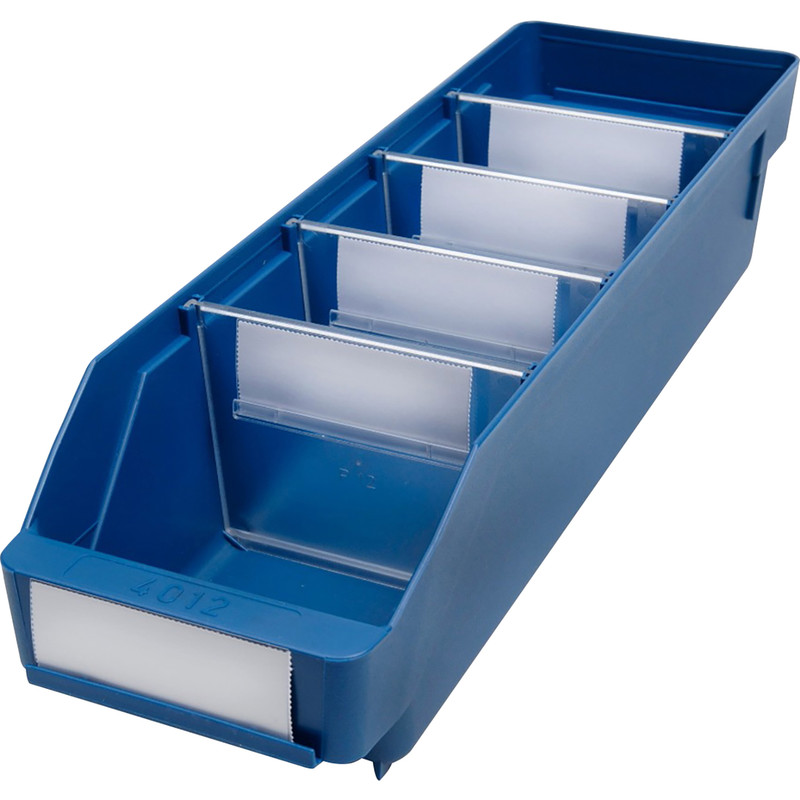 Blue Shelf Bin 400 x 120 x 95mm