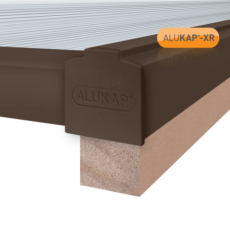 Alukap-XR 60mm Gable Bar 2.4m Alu E/Cap 55mm RG Brown