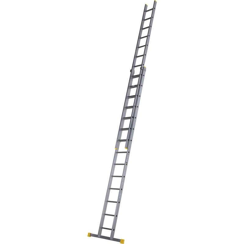 Werner Pro Square Rung Double Extension Ladder 4.13M